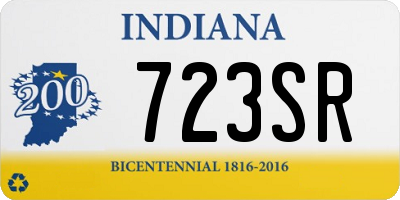 IN license plate 723SR