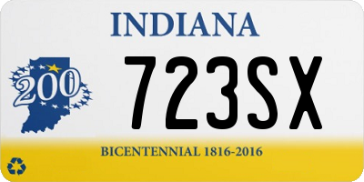 IN license plate 723SX