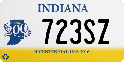 IN license plate 723SZ