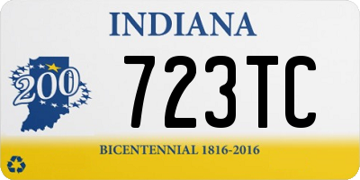 IN license plate 723TC