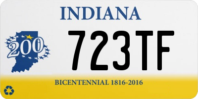 IN license plate 723TF