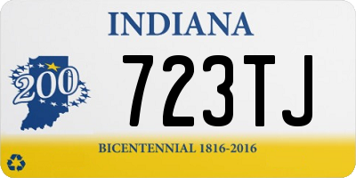 IN license plate 723TJ