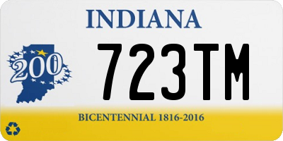 IN license plate 723TM