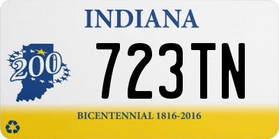 IN license plate 723TN