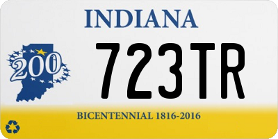 IN license plate 723TR