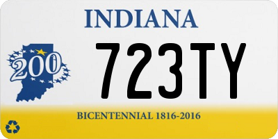 IN license plate 723TY