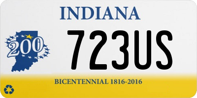 IN license plate 723US