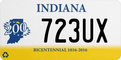 IN license plate 723UX