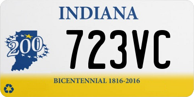 IN license plate 723VC