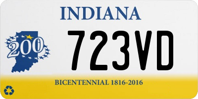 IN license plate 723VD