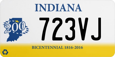 IN license plate 723VJ