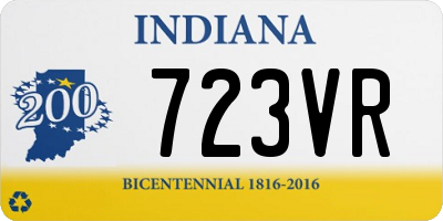 IN license plate 723VR