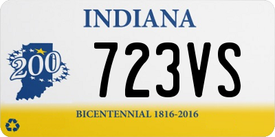 IN license plate 723VS