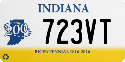 IN license plate 723VT