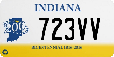 IN license plate 723VV