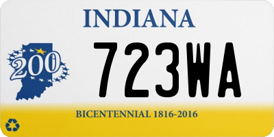 IN license plate 723WA