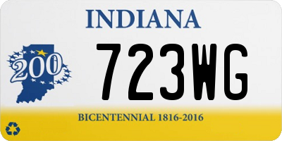 IN license plate 723WG