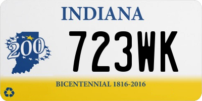 IN license plate 723WK