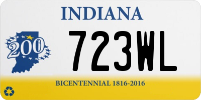 IN license plate 723WL