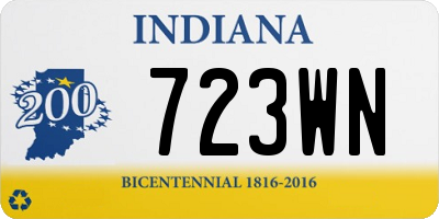 IN license plate 723WN