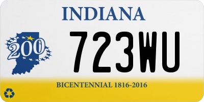 IN license plate 723WU