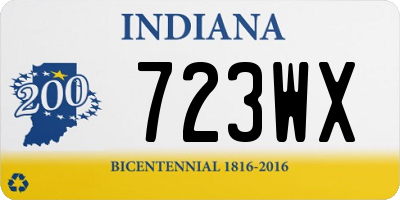 IN license plate 723WX