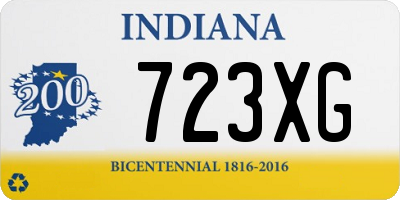 IN license plate 723XG