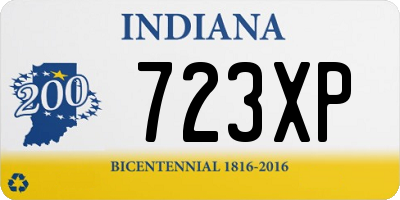 IN license plate 723XP