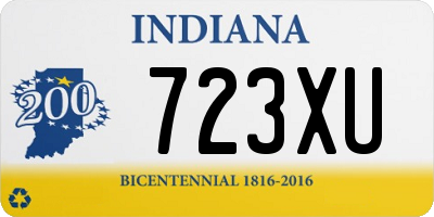 IN license plate 723XU