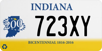 IN license plate 723XY