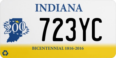 IN license plate 723YC