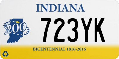 IN license plate 723YK