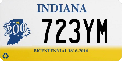 IN license plate 723YM