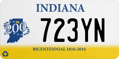 IN license plate 723YN