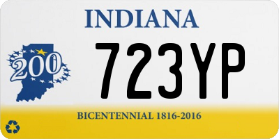 IN license plate 723YP