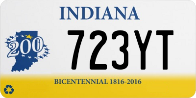 IN license plate 723YT