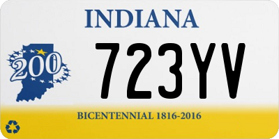 IN license plate 723YV