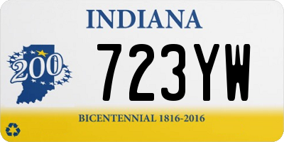 IN license plate 723YW