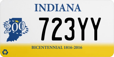 IN license plate 723YY