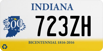 IN license plate 723ZH