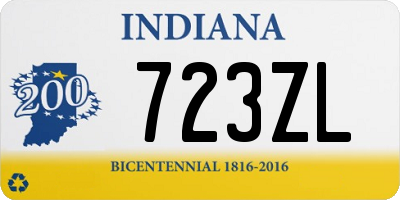 IN license plate 723ZL