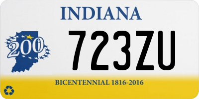 IN license plate 723ZU