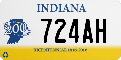 IN license plate 724AH