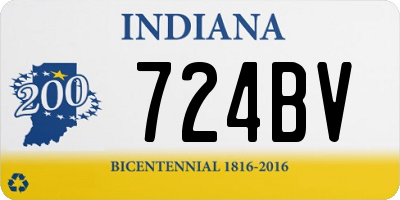 IN license plate 724BV