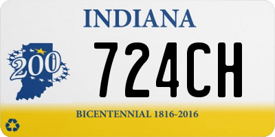 IN license plate 724CH