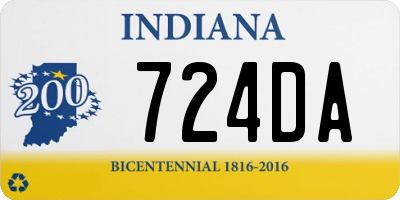 IN license plate 724DA