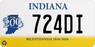 IN license plate 724DI