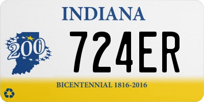 IN license plate 724ER