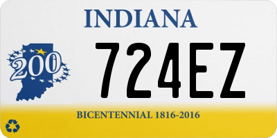 IN license plate 724EZ