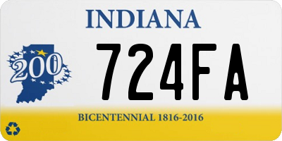 IN license plate 724FA